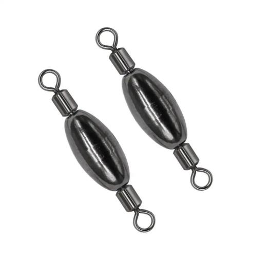 Weighted Lead Free barrel swivel fishing weight